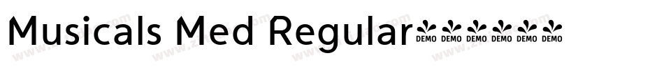 Musicals Med Regular字体转换